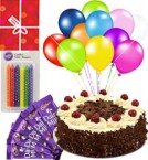 Order Online Midnight Yummy Black Forest Cake Mini n Chocolate Gifts Delivery in Hooghly Sameday Lowcost