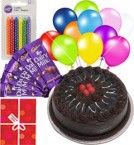 Order Online Midnight 1Kg Truffle Cake n Chocolate Gifts Delivery in Hooghly Sameday Lowcost
