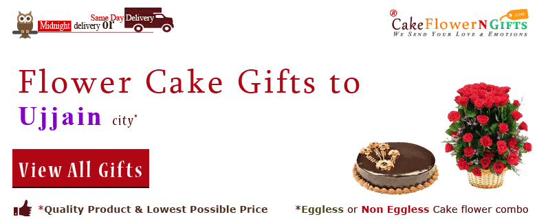 online Flower Cake order in Ujjain