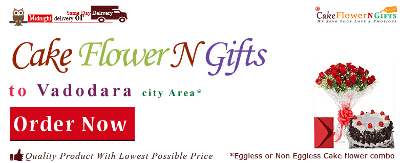 online Flower Cake order in Vadodara