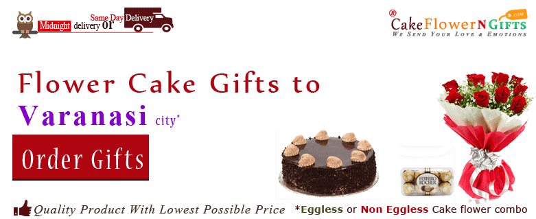 online Flower Cake order in Varanasi