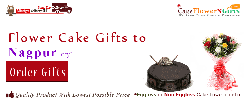 online Flower Cake order in Nagpur
