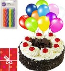 send OrderHalf Kg Black Forest Cake Mini n Gifts Delivery