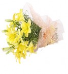 send 4 Lilies Bouquets delivery