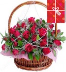 send 35 Red Roses Basket delivery