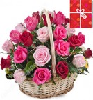 send 20 Red Roses Basket Gifts delivery