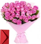 send 35 Mix Roses Bouquet delivery