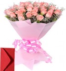 send 40 Pink Roses Bouquet delivery