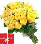 send 40 Yellow Roses Bouquet delivery