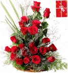 send 20 Red Roses Designer Basket delivery