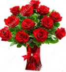 send 12 red roses in a vase delivery