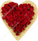 send Exclusive Designer Heart Shape Arrangement delivery