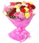 send 20 Red Roses n Carnations Bouquets delivery