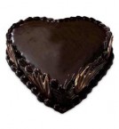 send heart truffle shaped cake 500gms delivery