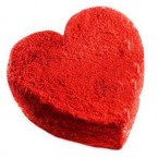 send 2Kg Red Velvet Eggless Cake Heart Shape delivery