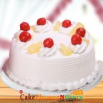 send OrderHalf Kg Pineapple Fresh Cream Cake Delivery