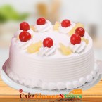 send 1Kg Pineapple Fresh Cream Cake delivery