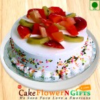 send Half Kg Mix Fruit Eggless Cake delivery