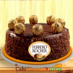 send 1kg Ferrero Rochers Chocolate Cake delivery