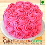 send Half kg Eggless Roses Chocolate Cake  delivery
