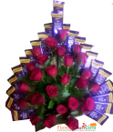 send  Flower Dairy Milk Chocolates Bouquet delivery