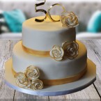 send 4kg Golden Jubilee Cake delivery