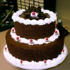 send 2 tier Black forest Cake 3kg delivery