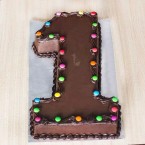 send Single Number Chocolate Cake delivery