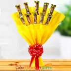 send five star designer chocolate bouquet delivery