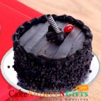 send 1kg eggless death by chocolate cake delivery