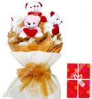 send 5 Teddy Bear Bouquet delivery