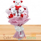 send 3 teddy bear bouquet delivery