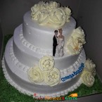 send 7kg 3 tier vanilla beauty cake delivery