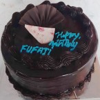 send 1kg eggless dark chocolate truffle cake delivery