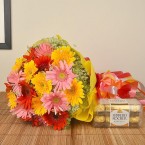 send  Gerberas and Ferrero Rocher delivery