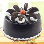send eggless half kg oreo chocolate flavored cake  delivery