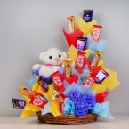 send Choco Teddy Bouquet delivery