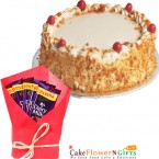 send 1Kg Butterscotch Cake Cadbury Dairy Milk Chocolates Gifts delivery