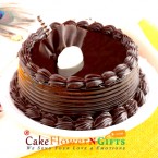 send half kg eggless chocolate truffle cake delivery