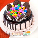 send 1 kg delicious oreo gems cake delivery