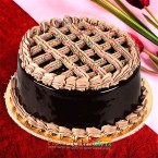 send half kg eggless chocolate truffle royale cake delivery