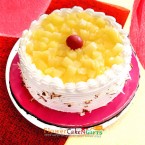send half kg eggless fresh pineapple cream cake delivery