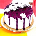 send half kg delightful blueberry vanilla cake delivery