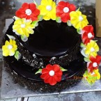 send 1kg 500 gms 2 Tier chocolate cake delivery