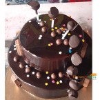 send 3 kg 2 tier step designer chocolate cake delivery