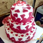 send 7 kg 3 tier designer semi fondant cake 2 delivery