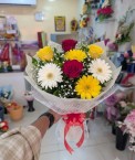 send 8 gerbera rose bouquet delivery