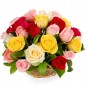 25 Mix Roses Basket