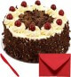 Eggless 1Kg Black Forets Cake With Card