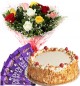 Eggless Butterscotch Cake Mix Roses Bouquet N Chocolate